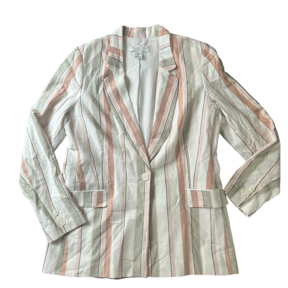 EUC Linen/Viscose Blend Rachel Zoe Blazer